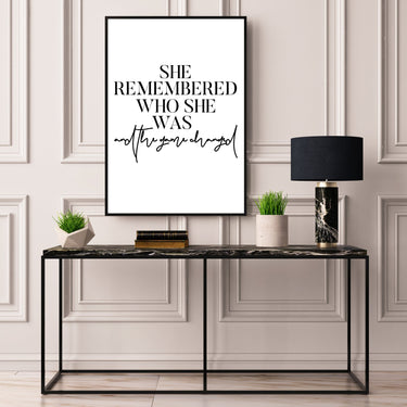 She Remembered Who She Was - D'Luxe Prints