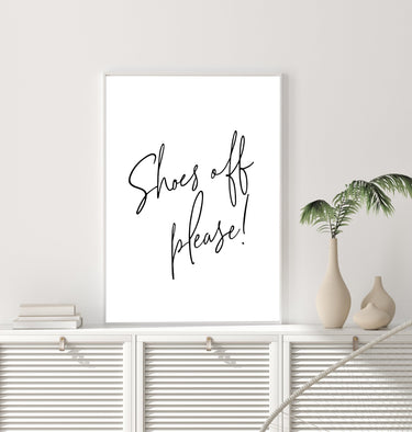 Shoes Off Please - D'Luxe Prints