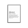 Shower Noun - D'Luxe Prints