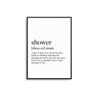 Shower Noun - D'Luxe Prints