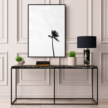Single Palm Monochrome - D'Luxe Prints