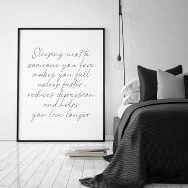 Sleeping Next To Someone You Love - D'Luxe Prints