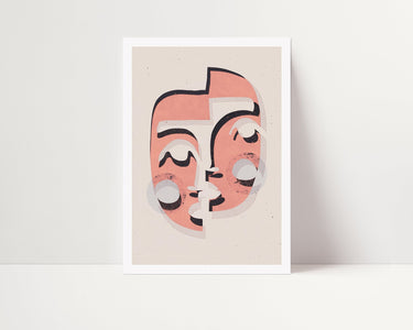 Split Abstract Face - D'Luxe Prints