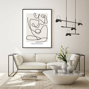 Strength Abstract Lines - D'Luxe Prints