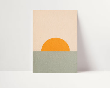Sun Down Wall Painting - D'Luxe Prints