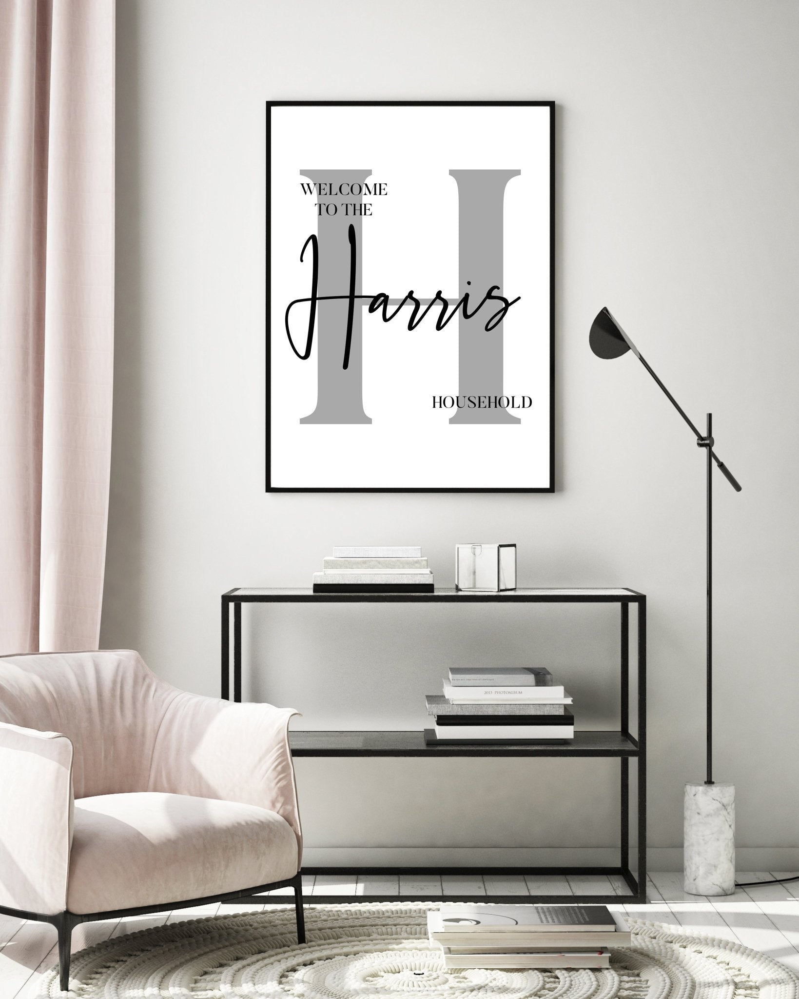The family Surname household Personalised Print - D'Luxe Prints