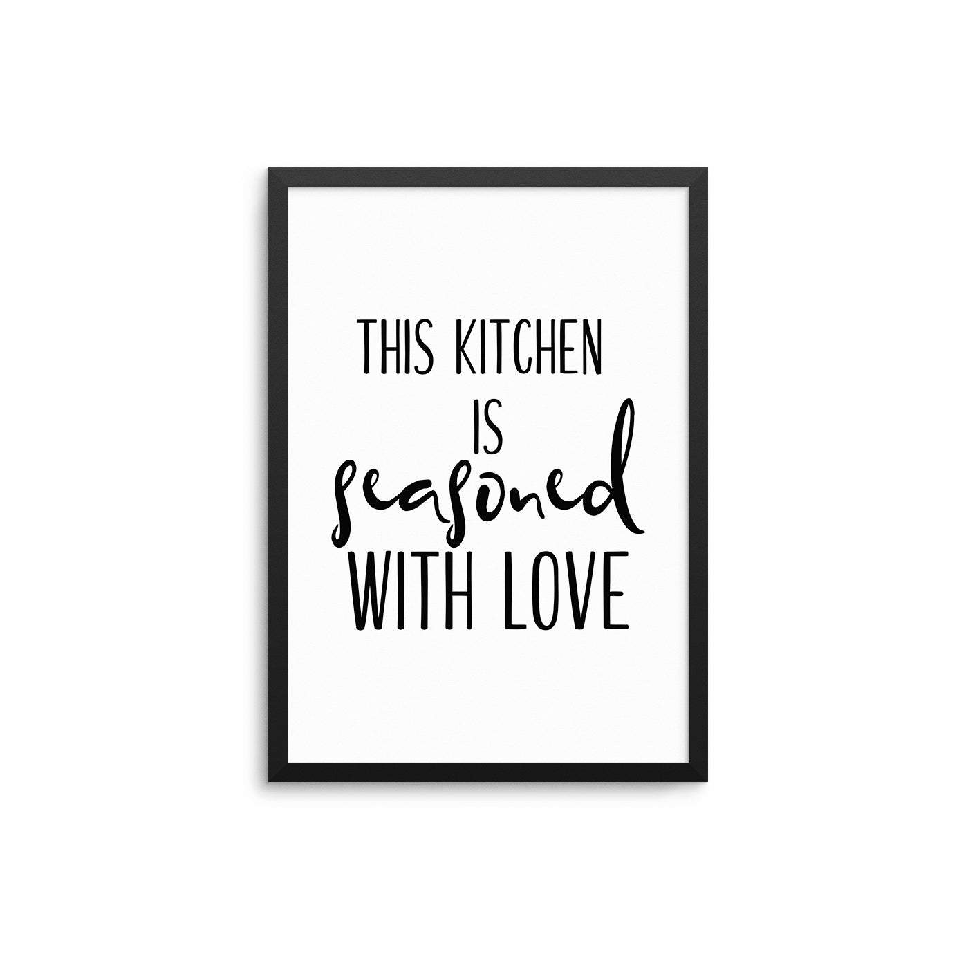 This Kitchen Is Seasoned With Love - D'Luxe Prints