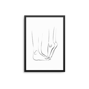 Tip Toes Outline - D'Luxe Prints