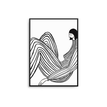 Vertical Line Woman - D'Luxe Prints