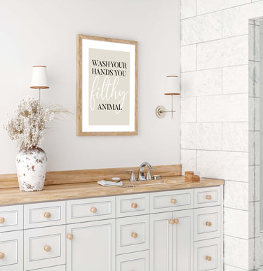 Wash Your Hands Filthy Poster - D'Luxe Prints
