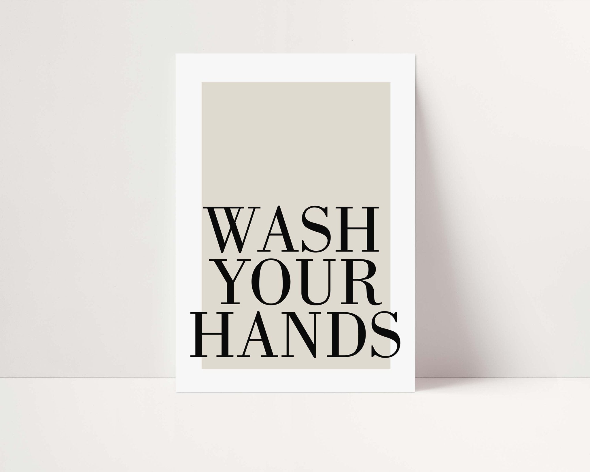Wash Your Hands Poster - D'Luxe Prints