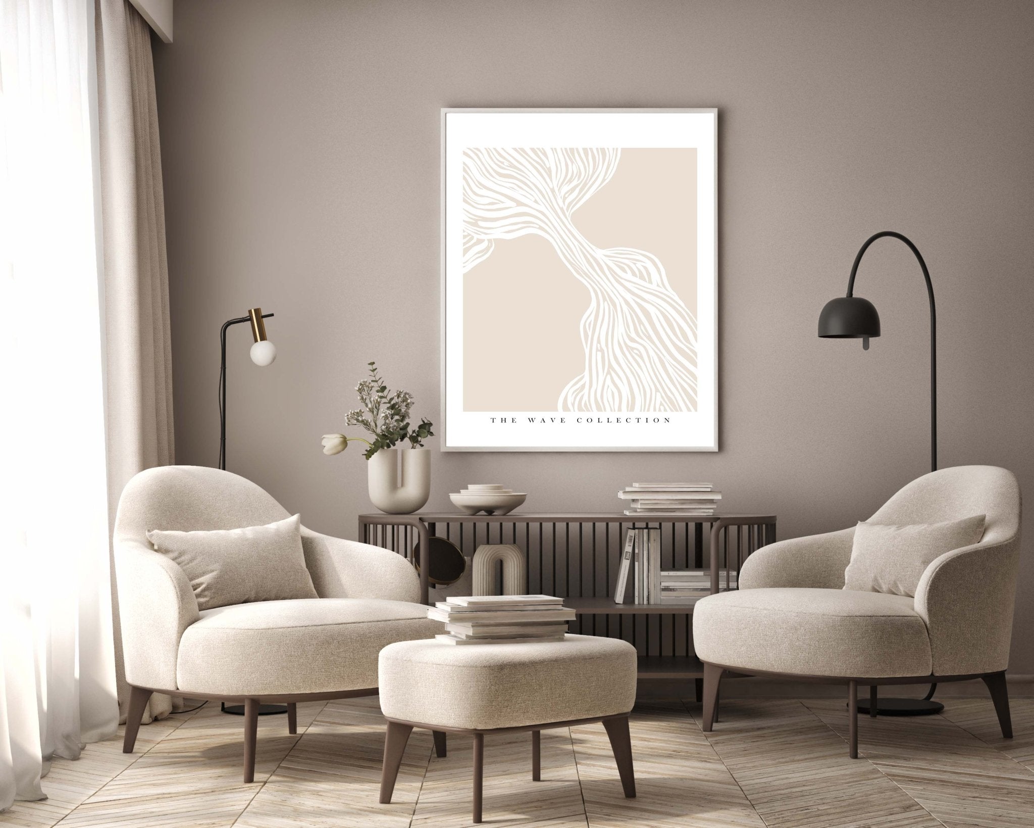 set of 3 prints | digital download – luxe poster co... Wave Collection Poster II – D'Luxe Prints
