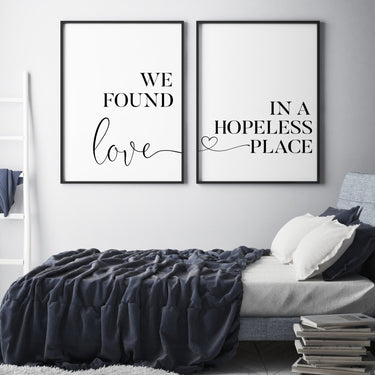 We Found Love In A Hopeless Place Set - D'Luxe Prints