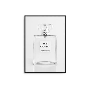 White CC Perfume Bottle - D'Luxe Prints