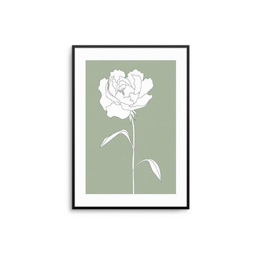 White Flower Poster - D'Luxe Prints
