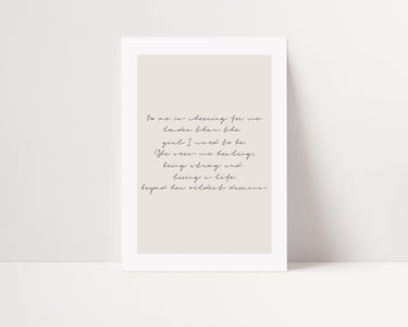 Wildest Dreams - D'Luxe Prints