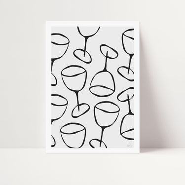 Wine Glasses Poster - D'Luxe Prints
