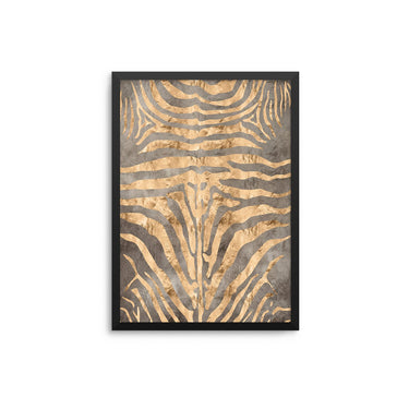 Zebra Grey Gold I - D'Luxe Prints