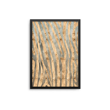 Zebra Grey Gold II - D'Luxe Prints